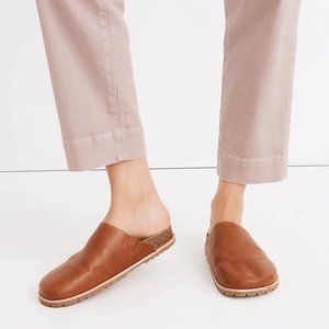 Madewell - The Layne Clog Mule in Leather 6 brown